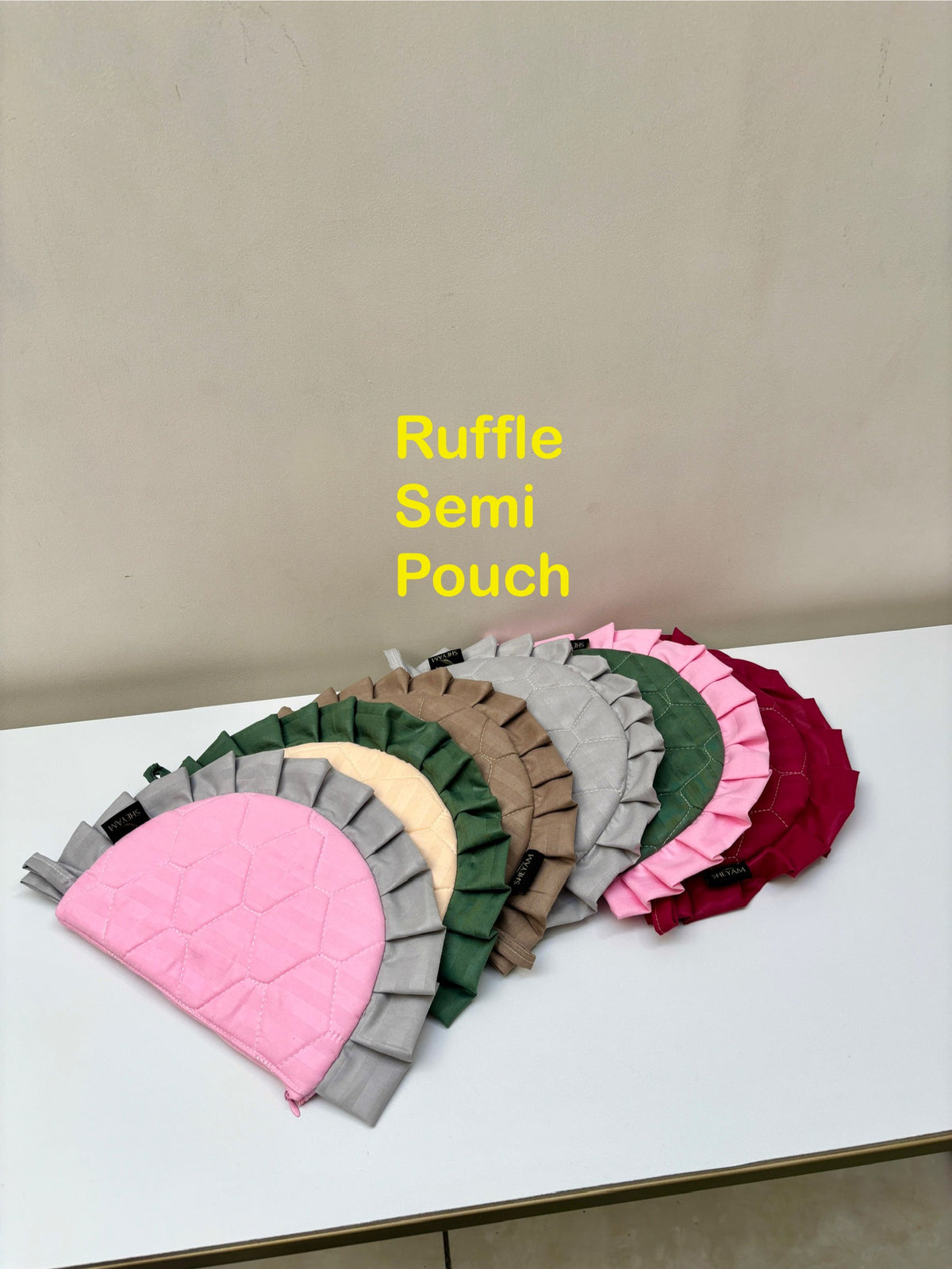 Ruffle Semi Pouch