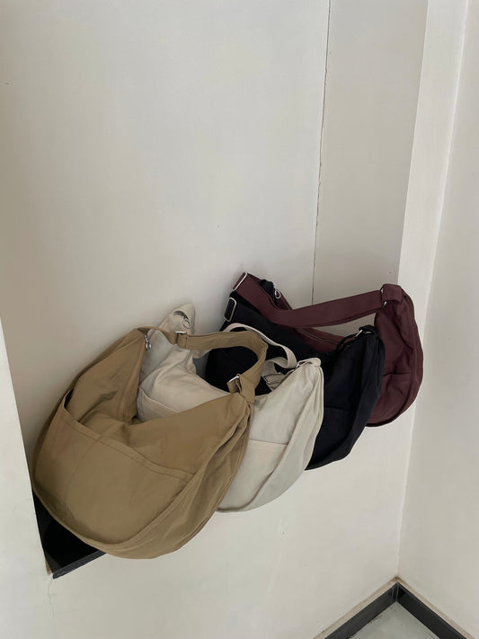 Oversized hobo tote
