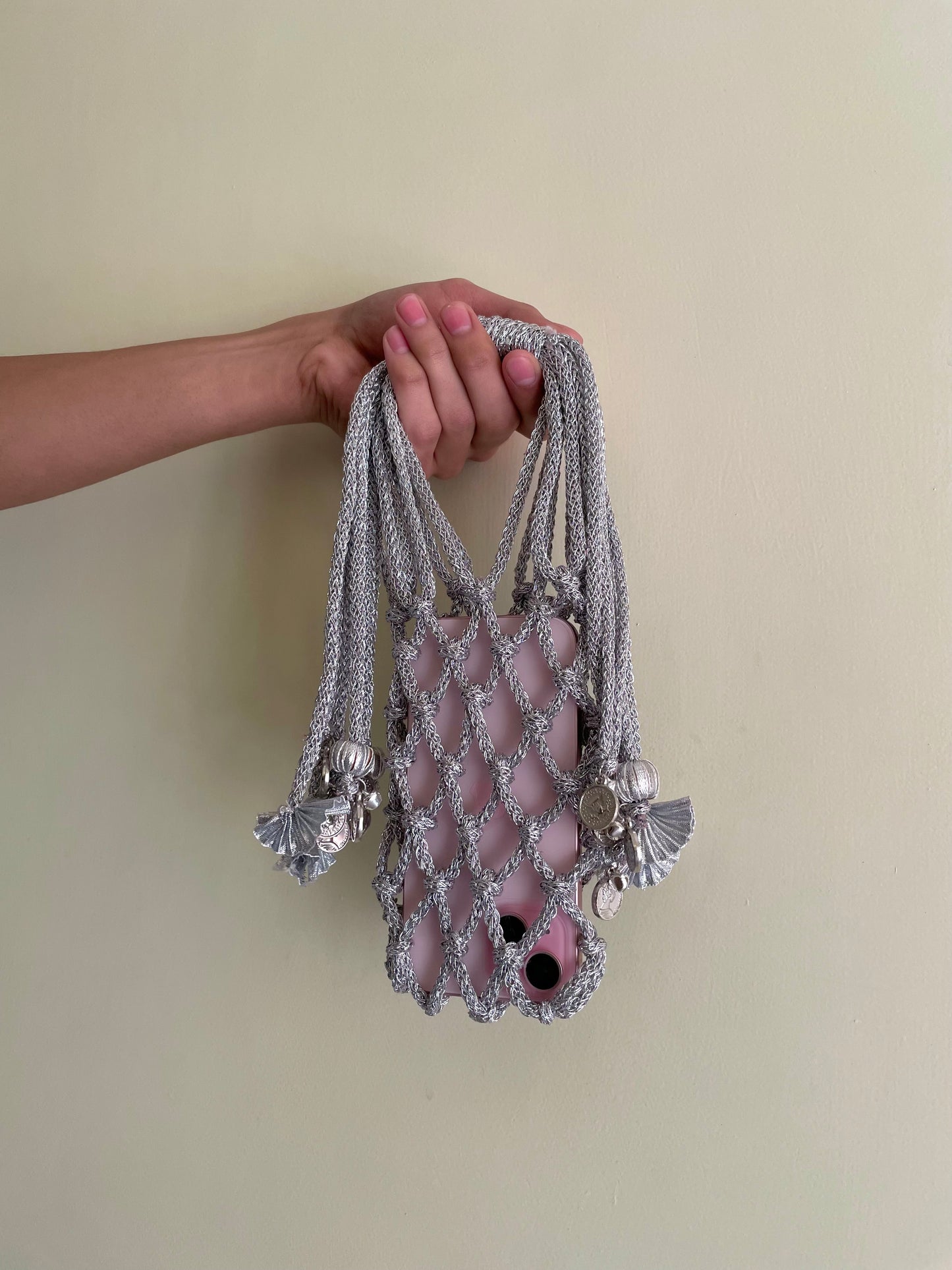 Macrame Mobile Bag.