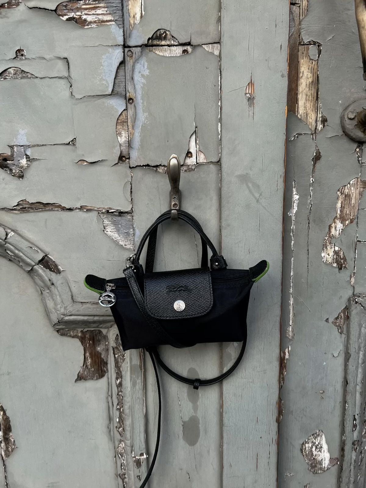 Iconic Pouch with handle.(Longchamp Mini)