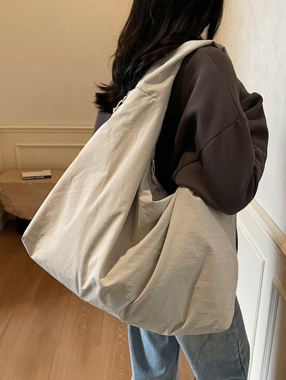Oversized Hobo Tote